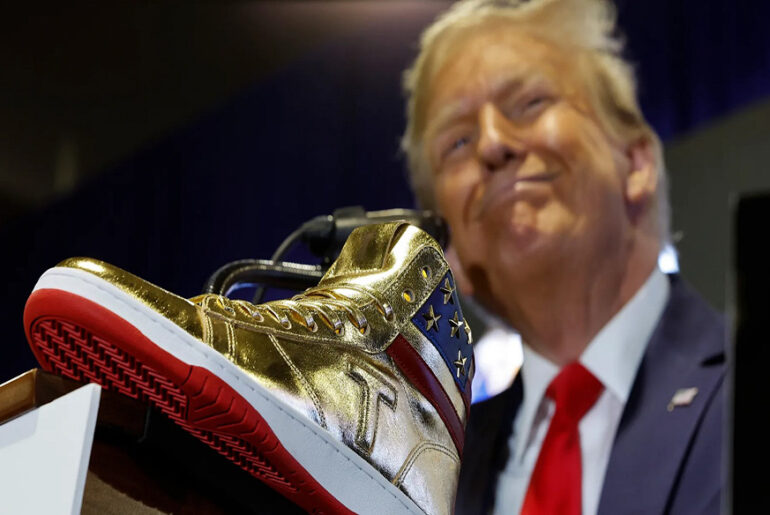 Trump's Sold-Out Sneakers A Collector's Craze